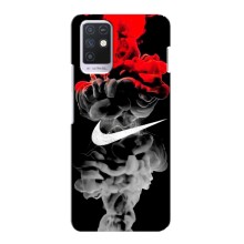 Силиконовый Чехол на Infinix Note 10 с картинкой Nike (Nike дым)