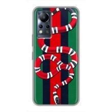 Чехлы ГУЧЧИ для Инфиникс Ноут 11 Про (AlphaPrint) (Gucci змия)