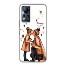 Чехол с печатью для Infinix Note 11 Pro - (Мама с ребенком) (AlphaPrint) (Дочка и мама)