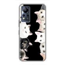 Чехол на Инфиникс Ноут 11 Про с Котами (VPrint) (Взгляд котов)