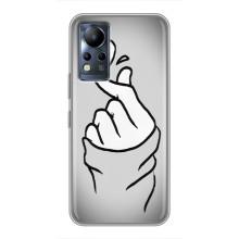 Чехол с принтом для Infinix Note 11 Pro (AlphaPrint - Знак сердечка)