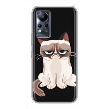 Чехол с принтом для Infinix Note 11 Pro (AlphaPrint) Модные коты (Грустный кот)