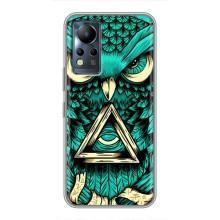 Чехол с птицами на Infinix Note 11 Pro (VPrint) (Сова с глазом)