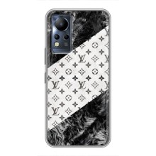 Чехол Стиль Louis Vuitton на Infinix Note 11 Pro – LV на белом