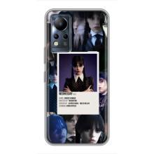 Чехлы Венсдей на Infinix Note 11 Pro Уэнсдей (AlphaPrint) (коллаж Уэнздей)