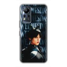 Чехлы Венсдей на Infinix Note 11 Pro Уэнсдей (AlphaPrint) (Уэнздей кошка)