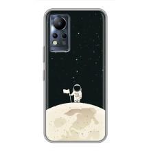 Космические Чехлы для Инфиникс Ноут 11 Про (VPrint) (На луне)
