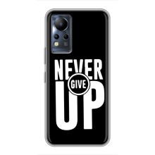 Силиконовый Чехол на Infinix Note 11 Pro с картинкой Nike (Never Give UP)