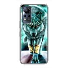 Защитные чехлы для Инфиникс Ноут 11 Про (AlphaPrint) (ХИТ продаж) ВОЛК (Яркий волк)