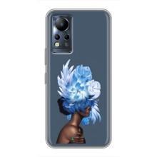 Чехлы (ART) Цветы на Infinix Note 11 (VPrint) (Квіти на голові)