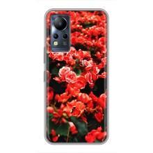 Чохли з квітами для Infinix Note 11 (VPrint) (Квіти червоні)