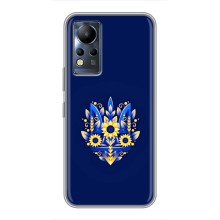 Чохли для Infinix Note 11 Укр. Символіка (AlphaPrint) (Квітковий Герб)