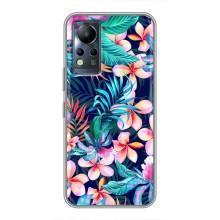 Чохол для Інфінікс Нот 11 - з принтом (Дизайнерські) (AlphaPrint) (Мальовничі квіти)