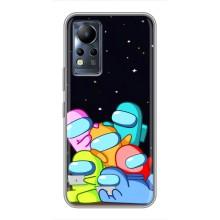 Чехол Амонг Ас для Infinix Note 11 (AlphaPrint) (Скины в космосе)