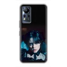 Чехлы Венсдей на Infinix Note 11 Уэнсдей (AlphaPrint) (взгляд Уэнздей)