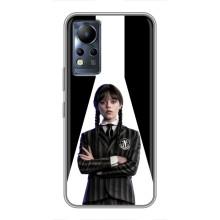 Чехлы Венсдей на Infinix Note 11 Уэнсдей (AlphaPrint) (W-Wednesday)