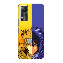 Купить Чехлы на телефон с принтом Anime для Инфиникс Нот 11 – Naruto Vs Sasuke
