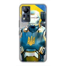 Силиконовый Чехол на Infinix Note 11 (Я-Украина) (Украинский робокоп)