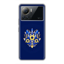 Чехлы для Infinix Note 12 2023  Укр. Символика (AlphaPrint) (Цветочный Герб)