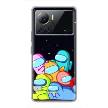 Чехол Амонг Ас для Infinix Note 12 2023 (AlphaPrint) (Скины в космосе)