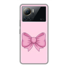 Чехол банты для Infinix Note 12 2023 – Розовый бантик