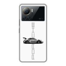Чохол з авто Порше для Infinix Note 12 2023 – білий порше