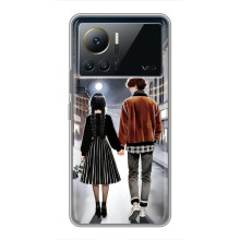 Чехол с дизайном Венздей 2 на Infinix Note 12 2023 (Уэнсдей и Тайлер)