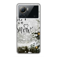 Новогодние, Праздничные Чехлы для Infinix Note 12 2023 - 2024 год (Let it snow)