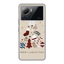 Рождественские Чехлы для Infinix Note 12 2023 (VPrint) (Merry Christmas)