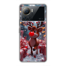 Яскравий чохол для Infinix Note 12 2023 з Зимові Оленята – Олень серед подарунків