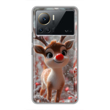 Яскравий чохол для Infinix Note 12 2023 з Зимові Оленята