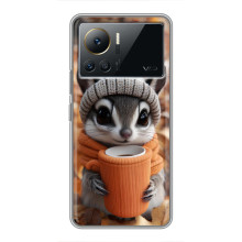 Печатный чехол «Зверята с кофе» для Infinix Note 12 2023