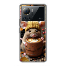 Печатный чехол «Зверята с кофе» для Infinix Note 12 2023 – Медведь с кофе