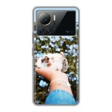 Чехлы с изображением разных животных для Infinix Note 12 Pro (4G) (Ежик на руках)