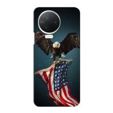 Чохол Прапор USA для Infinix Note 12 Pro (4G) (Орел і прапор)