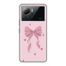 Чехол банты для Infinix Note 12 Pro (4G) – Бант на розовом