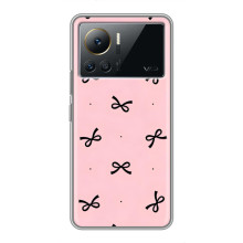 Чехол банты для Infinix Note 12 Pro (4G) – Черные бантики