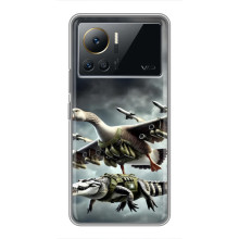 Чехол с мемами тралалело тралала для Infinix Note 12 Pro (4G) – Гусини и крокодило