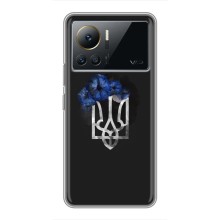 Чехол с украинским гербом на Infinix Note 12 Pro (4G) – Герб с цветком