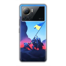 Чехол с украинским воином на Infinix Note 12 Pro (4G) – Украинский прапор