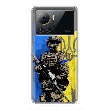 Чехол с украинским воином на Infinix Note 12 Pro (4G) – Воин с гербом