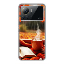 Чохол з унікальним дизайном 'Осінь з кавою' для Infinix Note 12 Pro (4G) – Кава і дощ