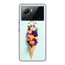 Чохли з тематикою "КВІТИ" на Infinix Note 12 Pro (4G) (Квітка-морозиво)