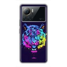Силиконовый бампер с картинкой животных для Infinix Note 12 Pro (4G) (Тигр-Арт)