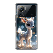Яскравий чохол для Infinix Note 12 Pro (4G) з Зимові Оленята – Блискуче оленятко