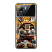 Печатный чехол «Зверята с кофе» для Infinix Note 12 Pro (4G) – Зайчик с кофе