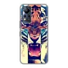 Чехлы с изображением разных животных для Infinix Note 12 (Яркий Тигр)