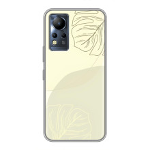 Чехол цветочный дизайн для Infinix Note 12 – Зелёный фон
