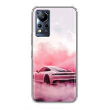 Чохол з авто Порше для Infinix Note 12 – Рожевий Порше