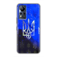 Чехол с украинским гербом на Infinix Note 12 – Гербы на синем